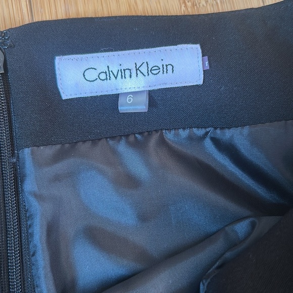 Calvin Klein Black Pencil Skirt with Gold Embellishments size 6 - Picture 6 of 10